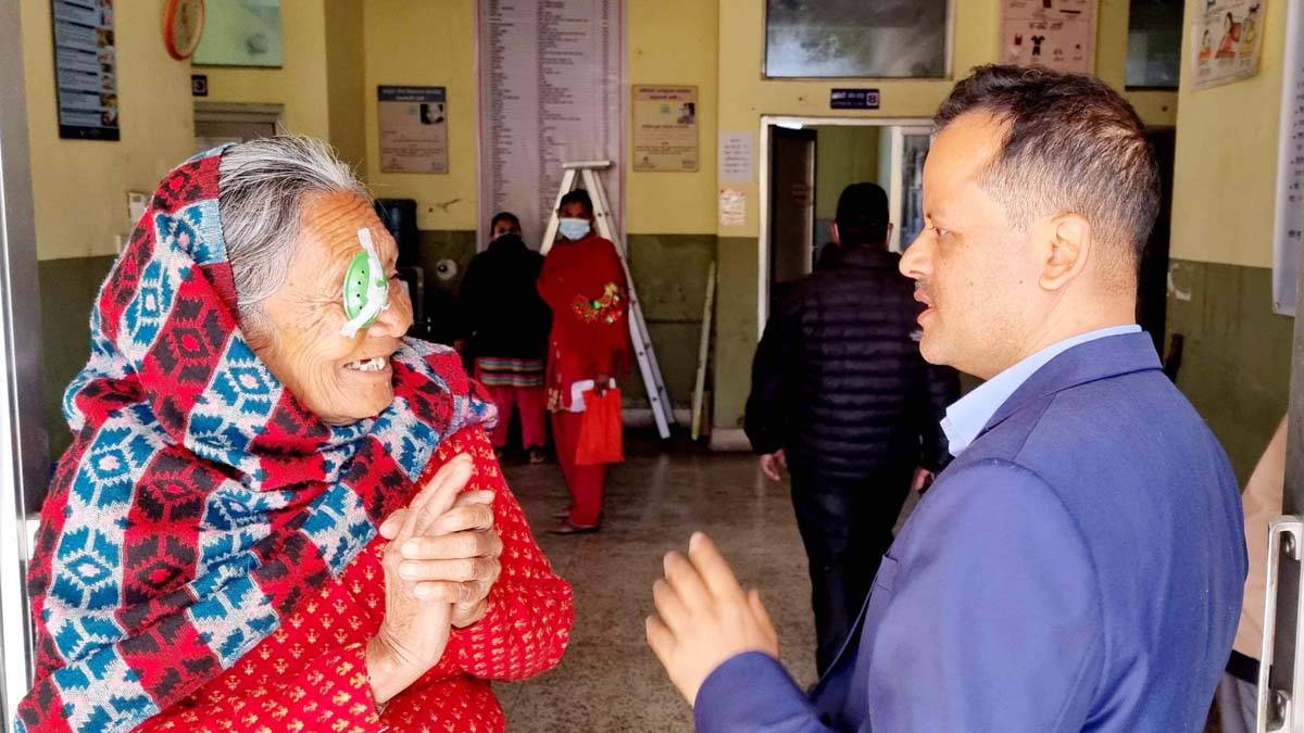 पाँचखालमा आँखा शिविर, एक सय जनाको मोतियाबिन्दुको शल्यक्रिया